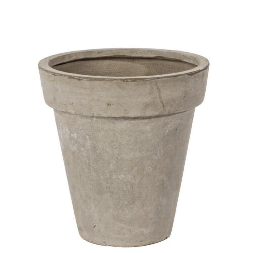 SAND szürkésbarna kerek virágcserép