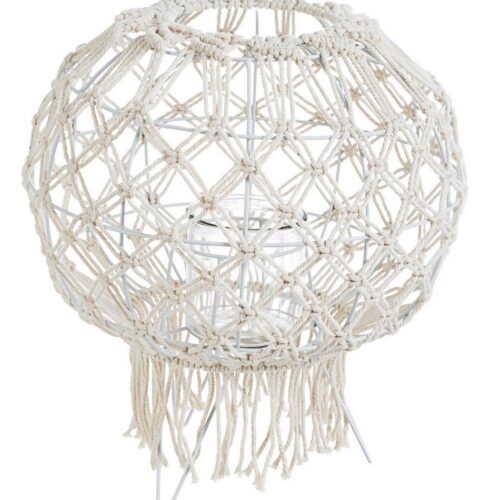 MACRAME fehér lámpás