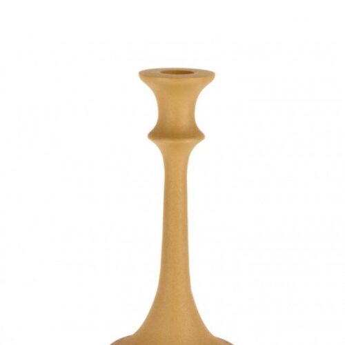 ALABASTRON okkersárga gyertyatartó 21cm