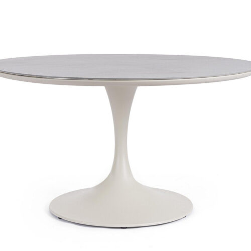 ARNOLD bézs szinterezett kő étkezőasztal 120cm