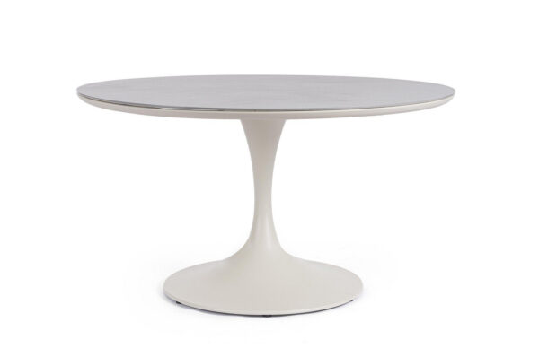 ARNOLD bézs szinterezett kő étkezőasztal 120cm