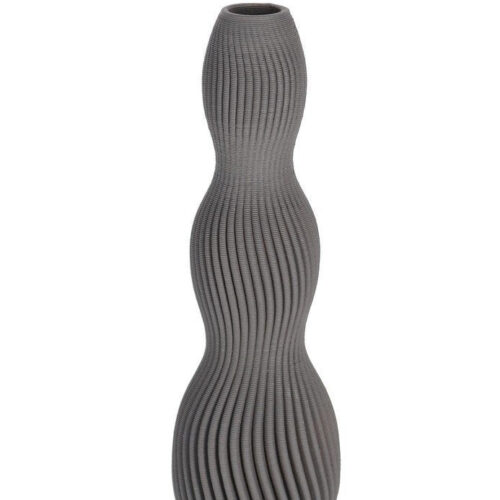 SVENNA szürke váza 28 cm