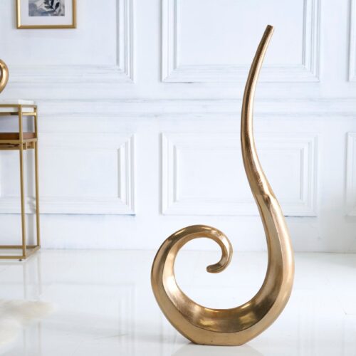 WAVE arany alumínium váza 106 cm
