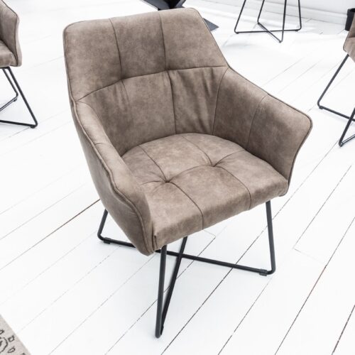 LOFT taupe mikroszálas étkezőszék