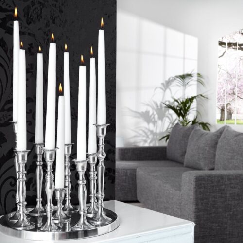 9 FLAMING ezüst gyertyatartó
