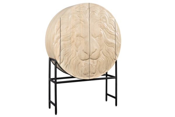 LION fehér mangófa tálalószekrény