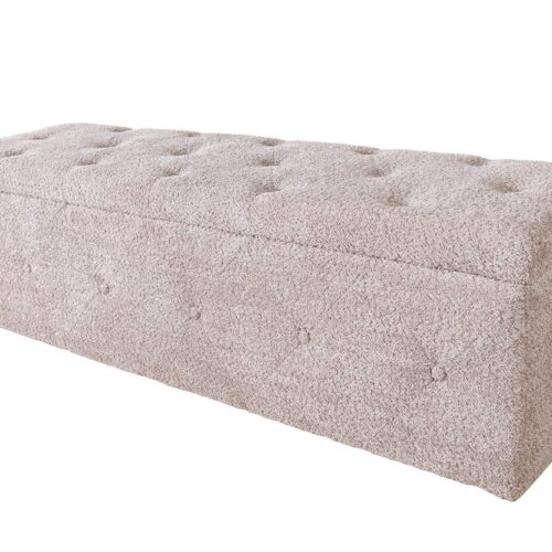 EXTRAVAGANCIA pezsgőszín bouclé ülőpad 140cm