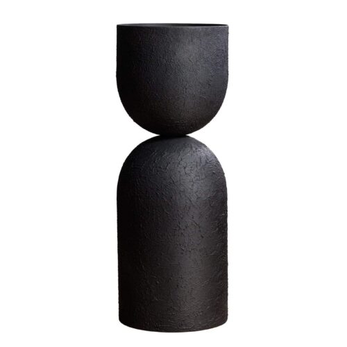 SANDGLASS fekete váza 55cm