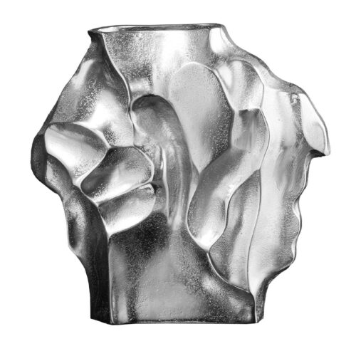LIQUID ezüst váza 30cm