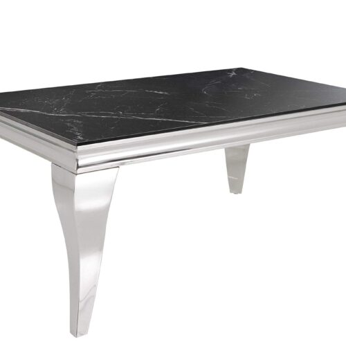 MODERN BAROKK króm kő dohányzóasztal 100cm