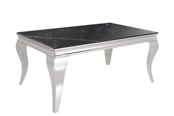 MODERN BAROKK króm kő dohányzóasztal 100cm