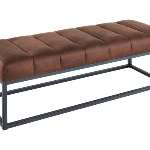 PETIT BEAUTÉ mikroszálas antik barna ülőpad 110cm