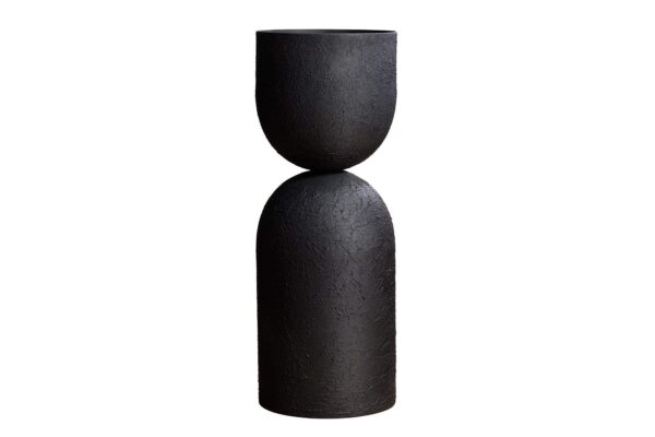 SANDGLASS fekete váza XL 70cm