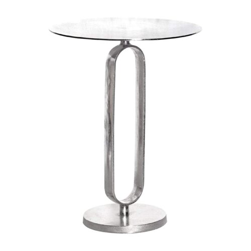 ELEGANCE ezüst acél lerakóasztal