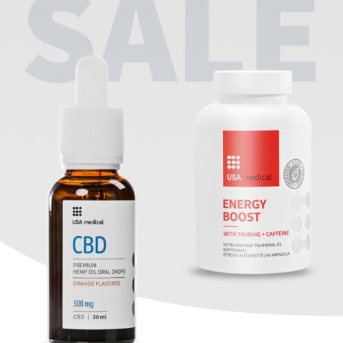 CBD Olaj 500 mg + Energy Boost kapszula