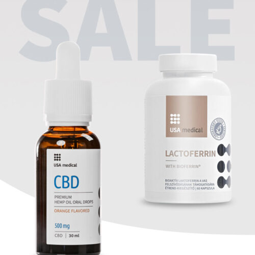 CBD Olaj 500 mg + Laktoferrin BioFerrin®-nel