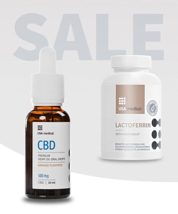 CBD Olaj 500 mg + Laktoferrin BioFerrin®-nel