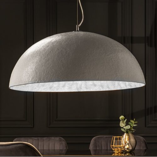GLOW szürke üvegszál függő lámpabúra 70cm