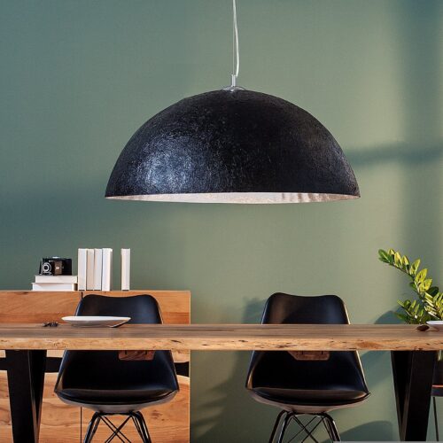 GLOW fekete üvegszál függőlámpa 70cm
