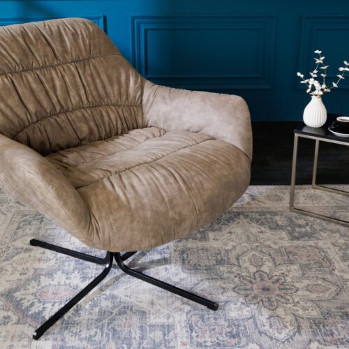 BIG DUTCH taupe mikroszálas fotel