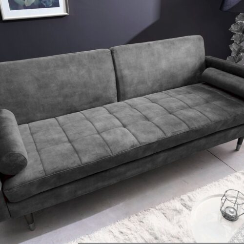 COUTURE szürke velúr dívány 195cm