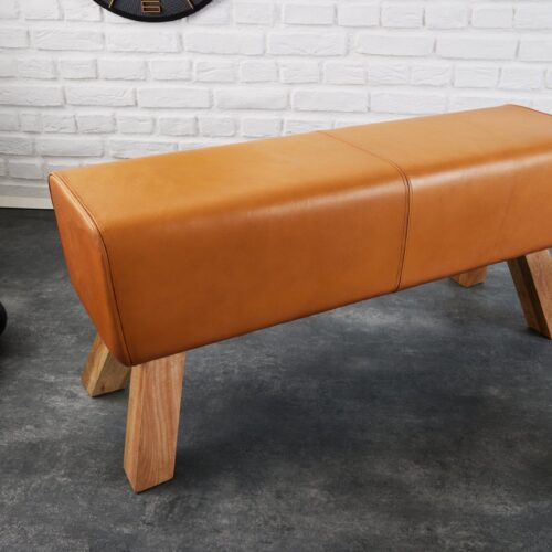 TURNBOCK barna bőr ülőpad 100cm