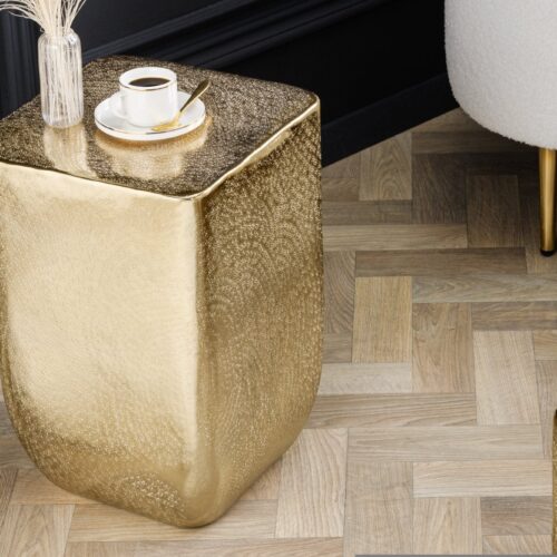 UNIT arany alumínium dohányzóasztal 45cm