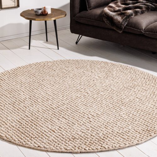 WOOL bézs gyapjú szőnyeg 150cm