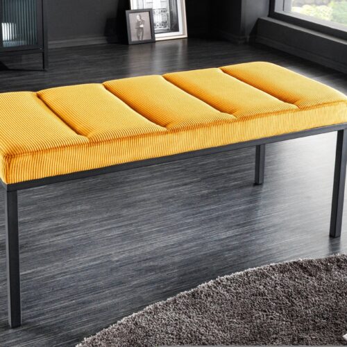 BOUTIQUE mustársárga ülőpad 80cm