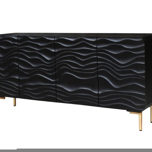 LAGOON fekete mangófa komód 160cm
