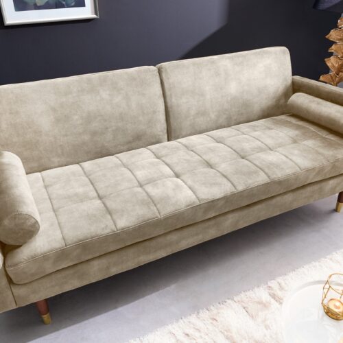 COUTURE pezsgőszínű szövet kanapé 195cm