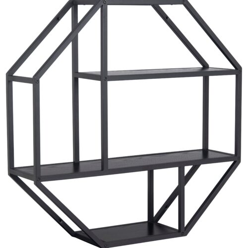SLIM LINE fekete falipolc 75cm