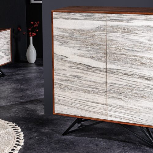 MOUNTAIN SOUL barna akácfa magasszekrény 120cm