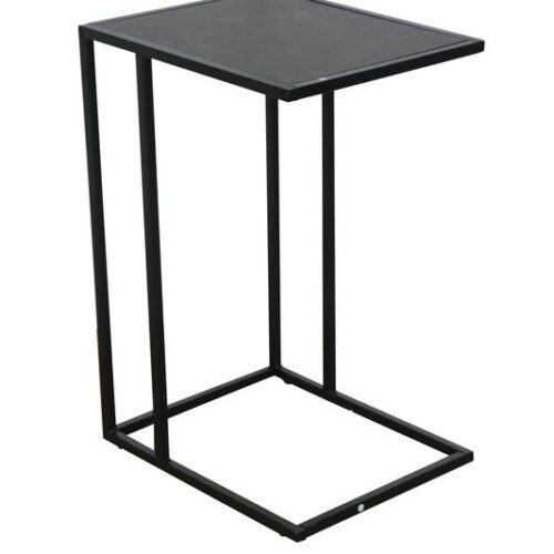 SLIM LINE fekete márvány mintázatú dohányzóasztal 45cm