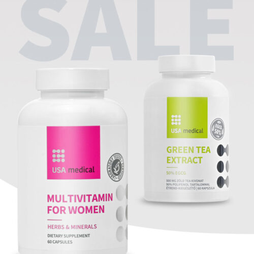 Multivitamin nőknek + Zöld tea