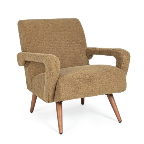 BERNA barna 100% polyester fotel