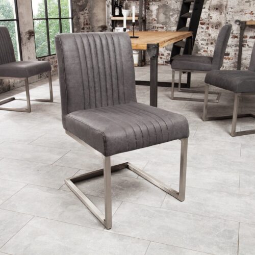 BIG ASTON szürke 100% polyester szék 49x63x87