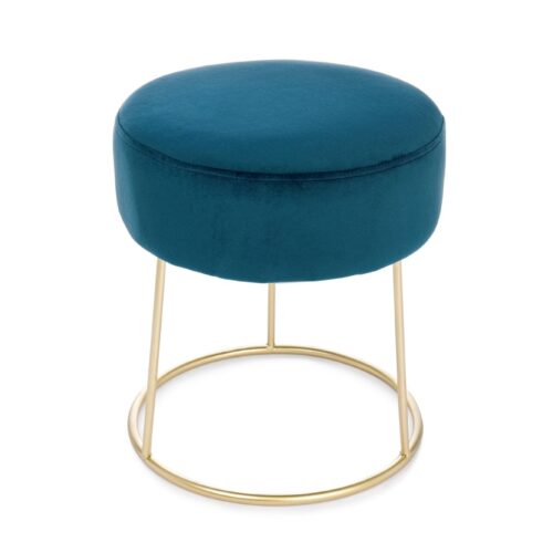 CLARISSA mélykék puff 35cm átmérő