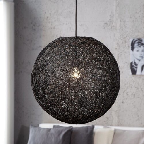 COCOON fekete függőlámpa 45cm