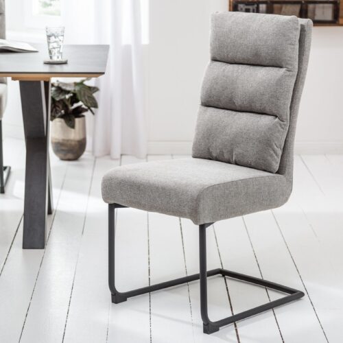 COMFORT világosszürke szövet szék