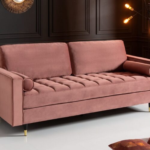 COZY VELVET rózsaszín bársony kanapé