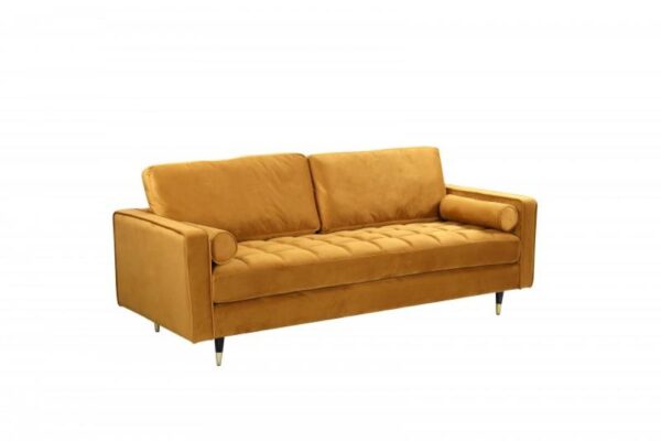 COZY VELVET sárga bársony kanapé