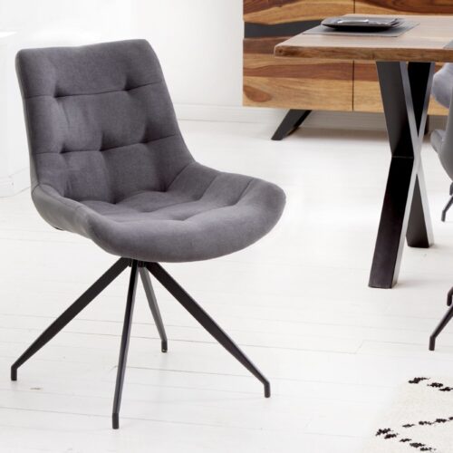 DIVANI szürke 100% polyester szék 57x61x86