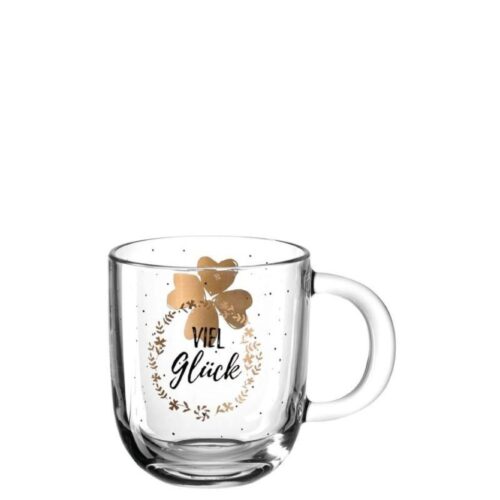 LEONARDO EMOZIONE bögre 400ml viel glück