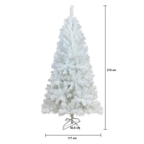 Fehér műfenyő - több méretben-210 cm-es