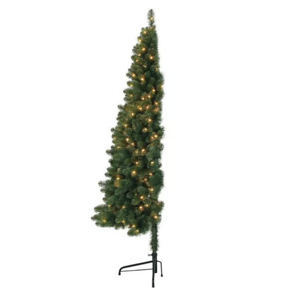 Fél műfenyő 80LED 120cm