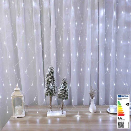 128 LED-es hálós fényfüzér