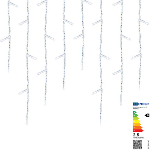 LED-es jégcsap fényfüggöny 2 méretben