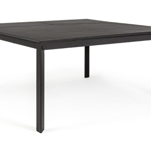 KONNOR II fekete étkezőasztal 110-160 cm