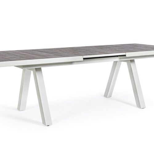 KRION szürke kerti bővíthető étkezőasztal 205-265 cm